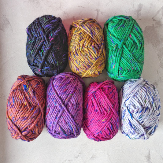 Sari Silk and Pure Merino Blend Super Chunky Yarn (100g)