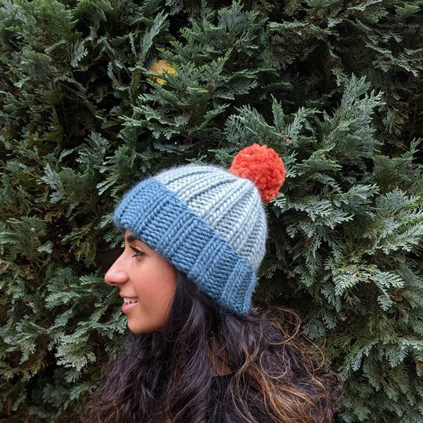 Pure Merino Hat With Pom Pom- Mix and Match 20 Colours