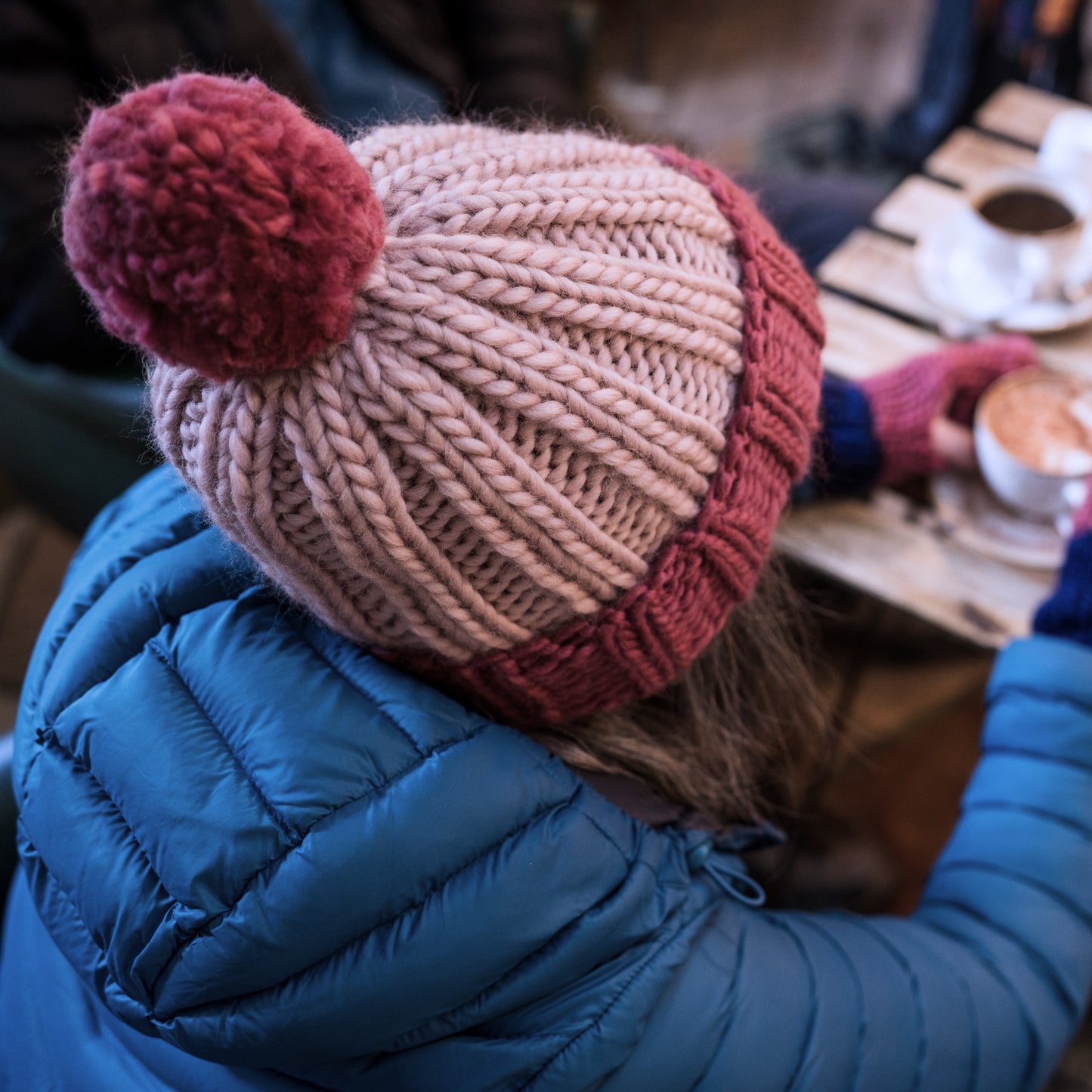 Pure Merino Hat With Pom Pom- Mix and Match 20 Colours