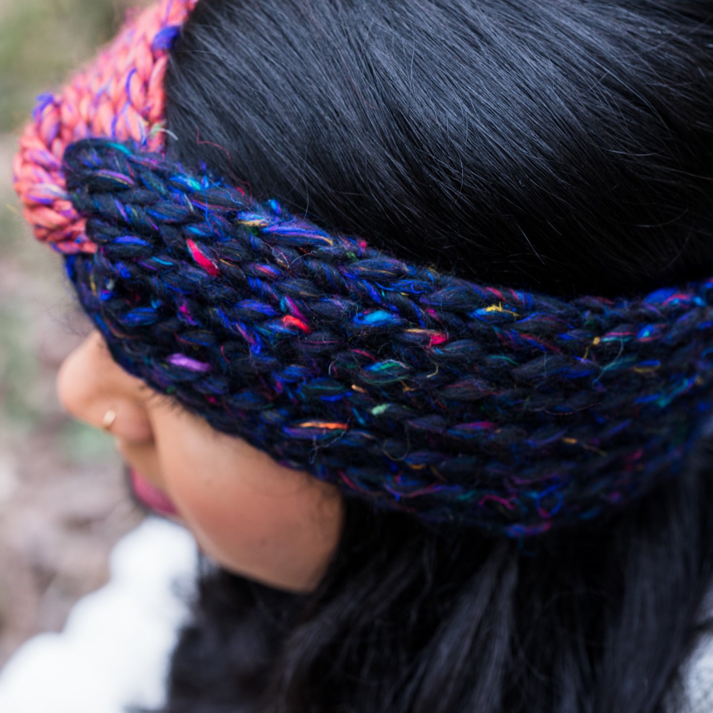 Sari Silk and Pure Merino Blend Headband with a Twist - Mix and Match 8 Colours