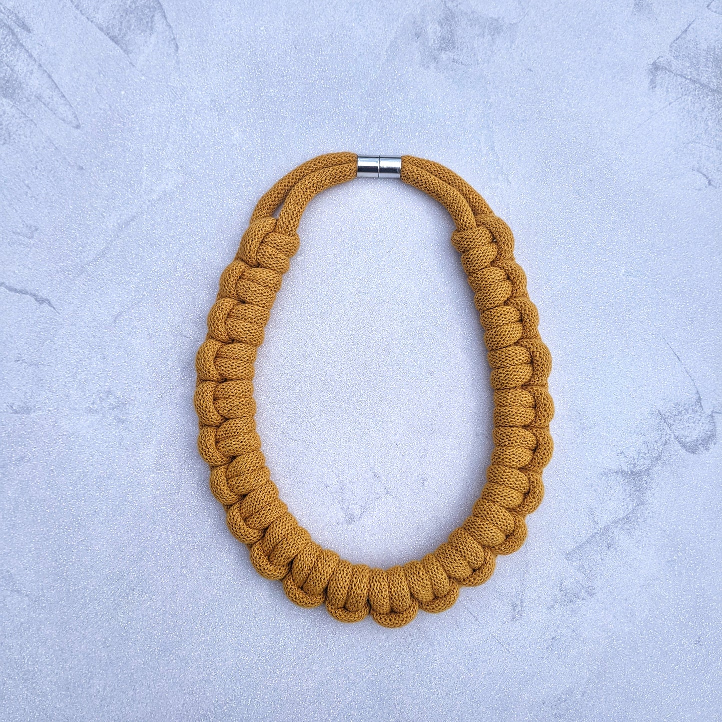 Macramé Textile Necklace (Lark's Head Knot) - 12 Colours