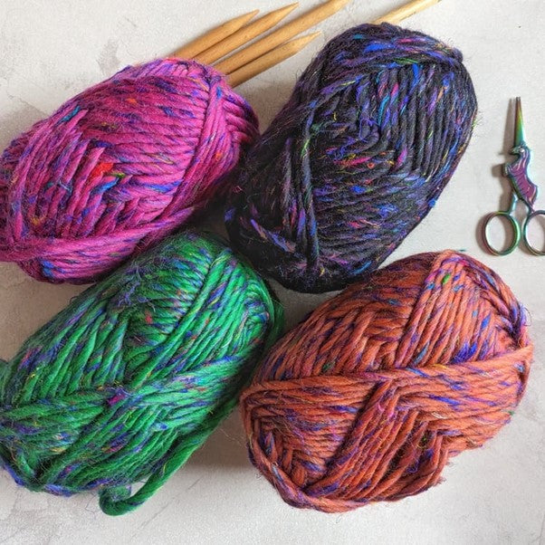 Sari Silk and Pure Merino Blend Hat with Pom Pom - Mix and Match 8 Colours