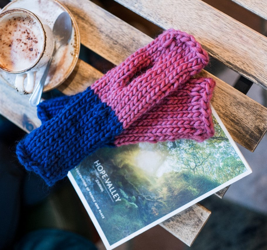 Pure Merino Fingerless Mittens - Mix and Match 20 Colours